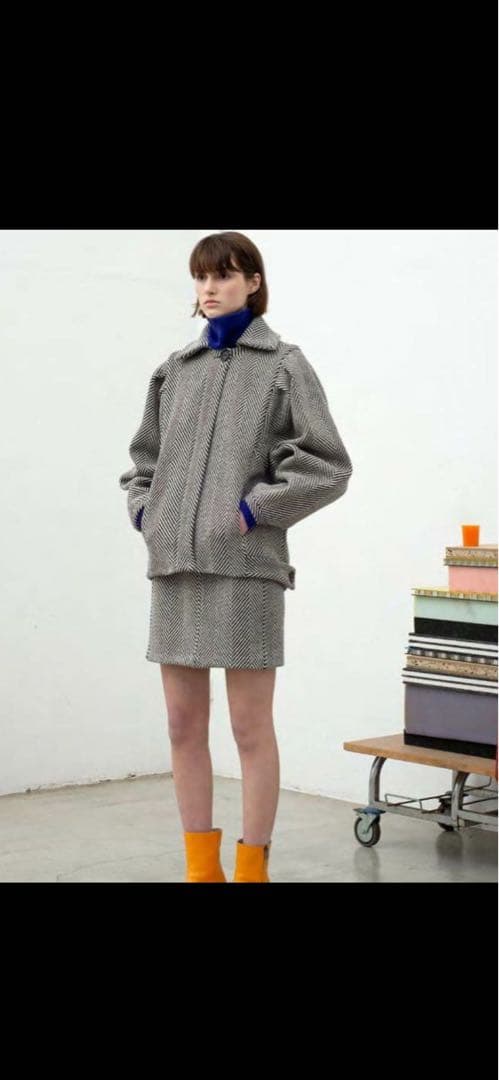 TELA ヘリンボーン柄ジャケット　美品☆