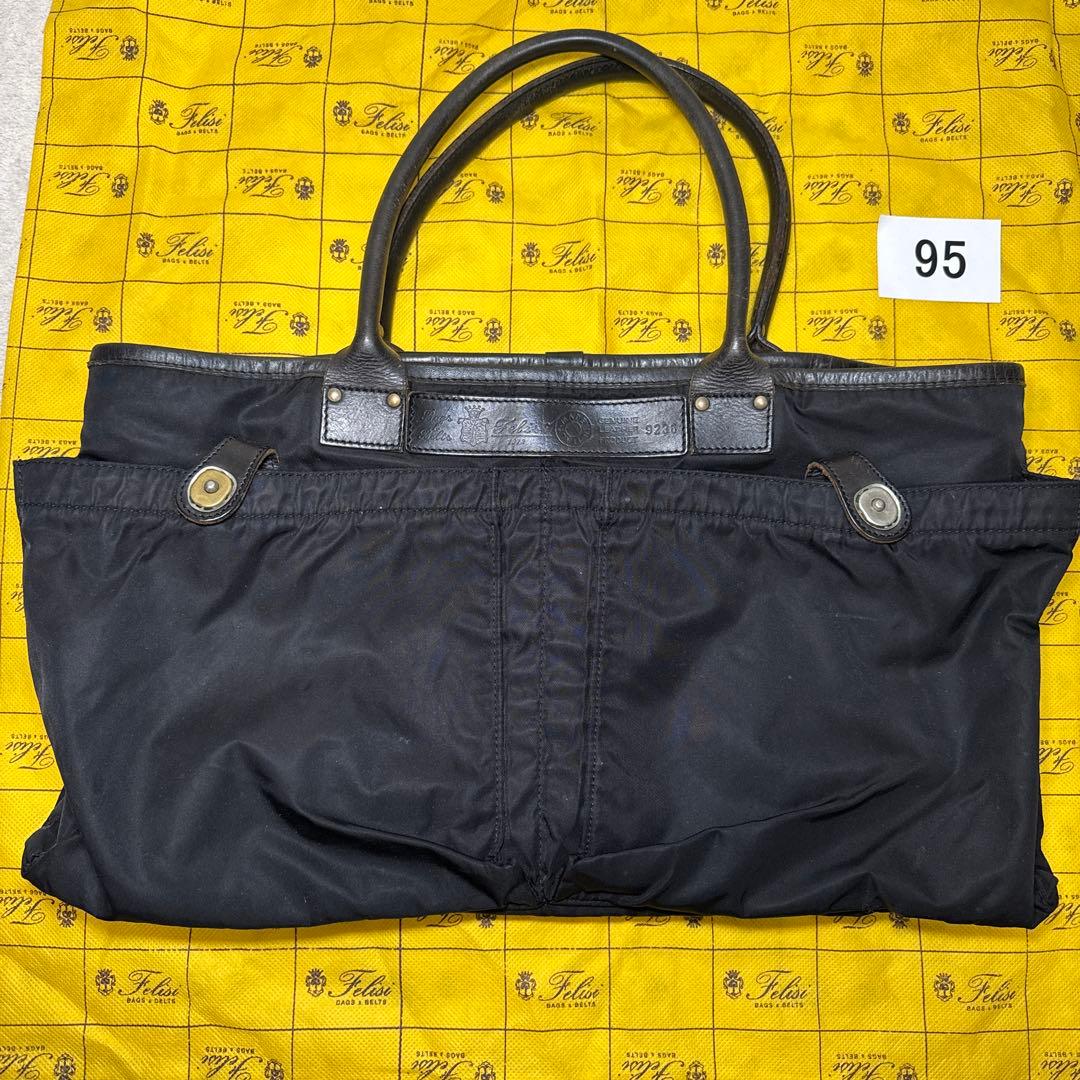 95 フェリージ　トートバッグ　ブラック　9236