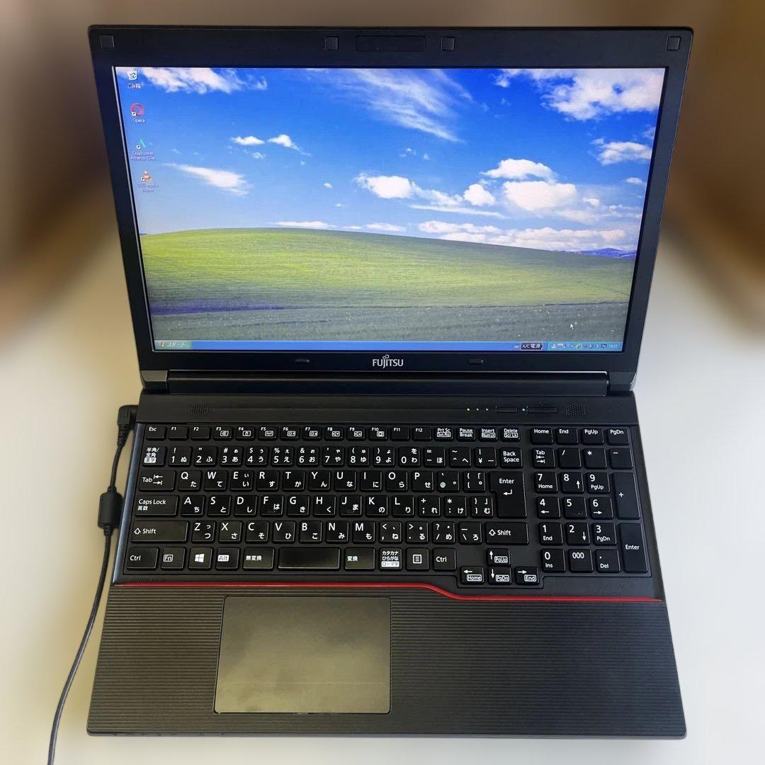 ☆格安美品☆WindowsXP☆富士通15.6インチ大画面ノート☆第3世代i5☆