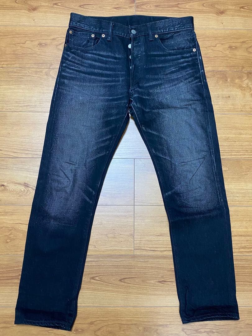 RRL ブラックスリムナロージーンズ