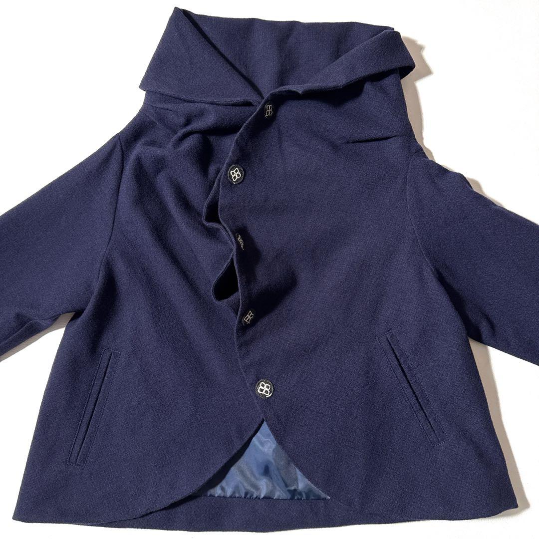 美品 イム i+mu センソユニコ ジャケット ハーフコート アップリケ 変形