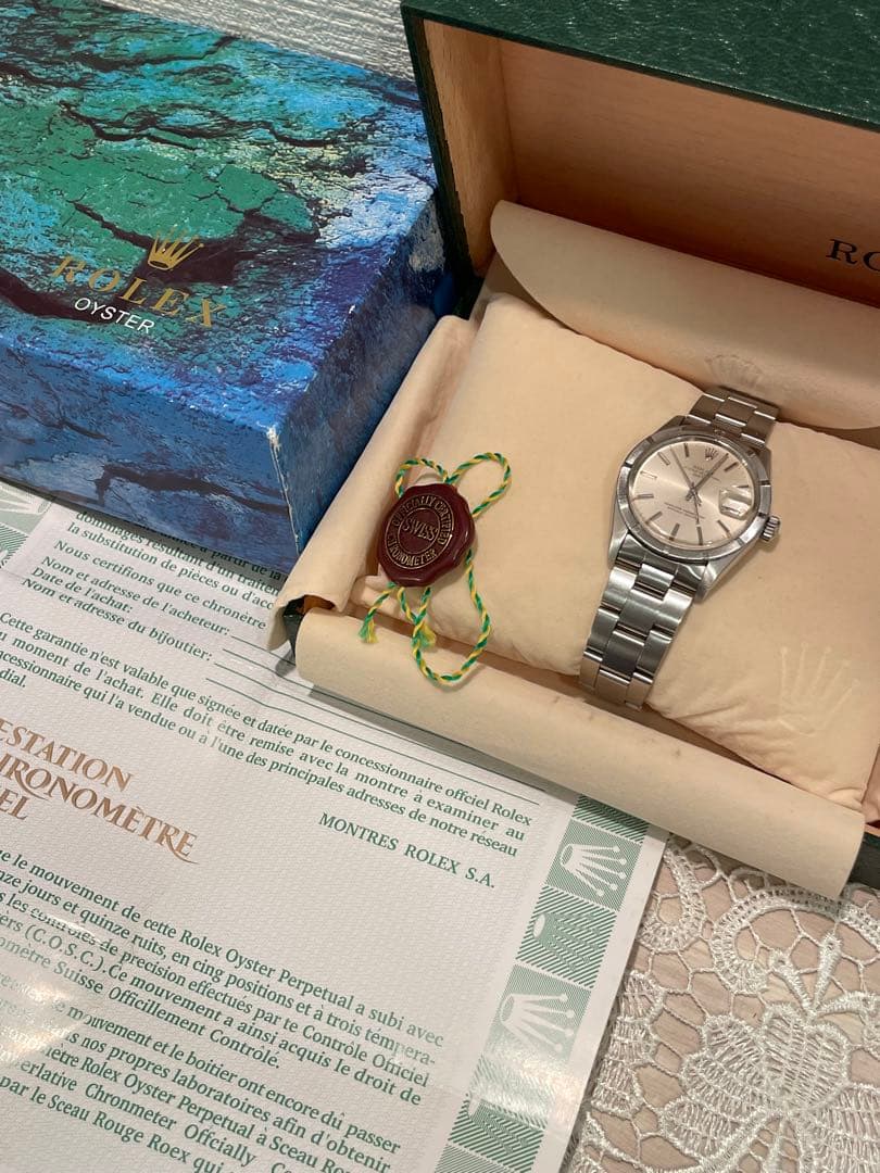 ROLEX オイスターパーペチュアルデイトシルバー1501 41番台アンティーク