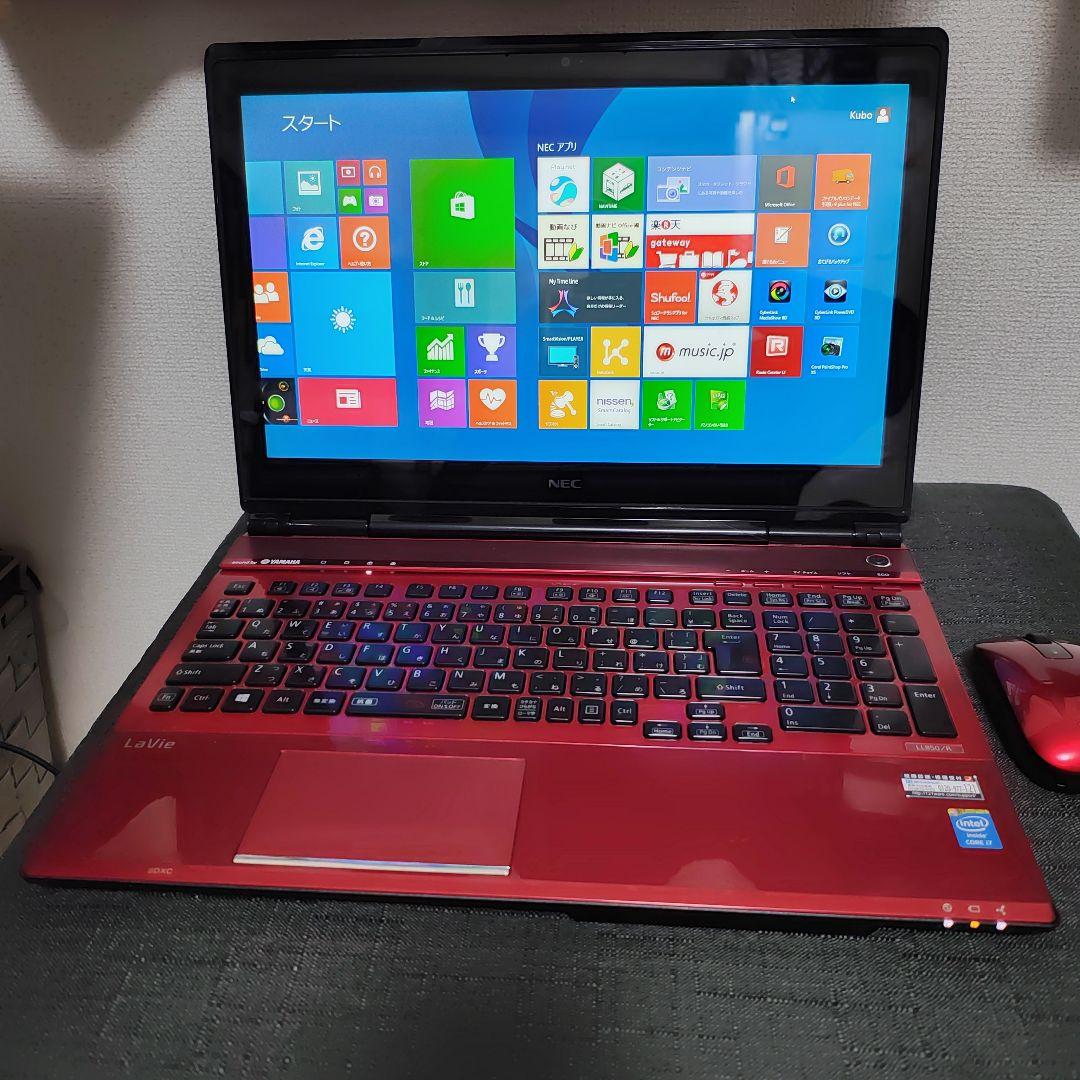 NEC LaVie 15.6インチ ノートPC 赤
