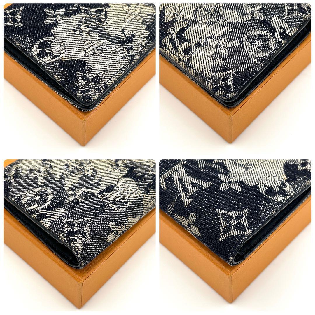 【美品】ルイヴィトン ブラザ 長財布 タペストリー デニム メンズ 希少