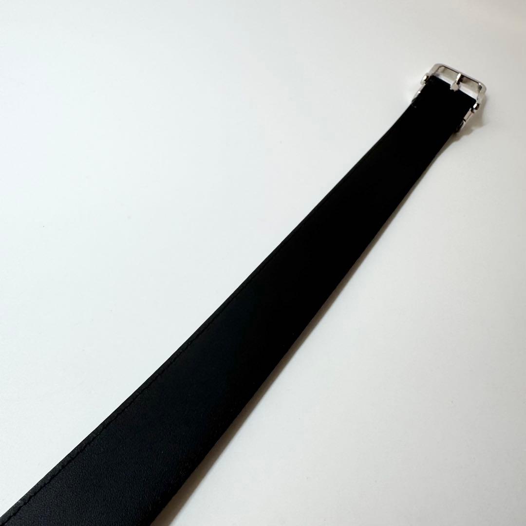 【極美品】ルイヴィトン ベルト サンチュール　ポンヌフ LV レザー　ブラック