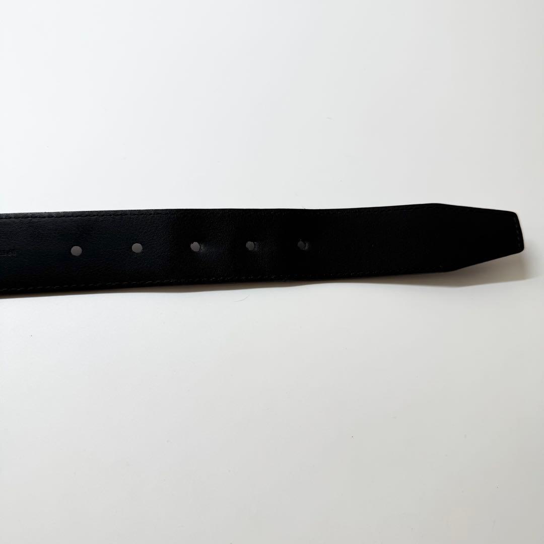 【極美品】ルイヴィトン ベルト サンチュール　ポンヌフ LV レザー　ブラック