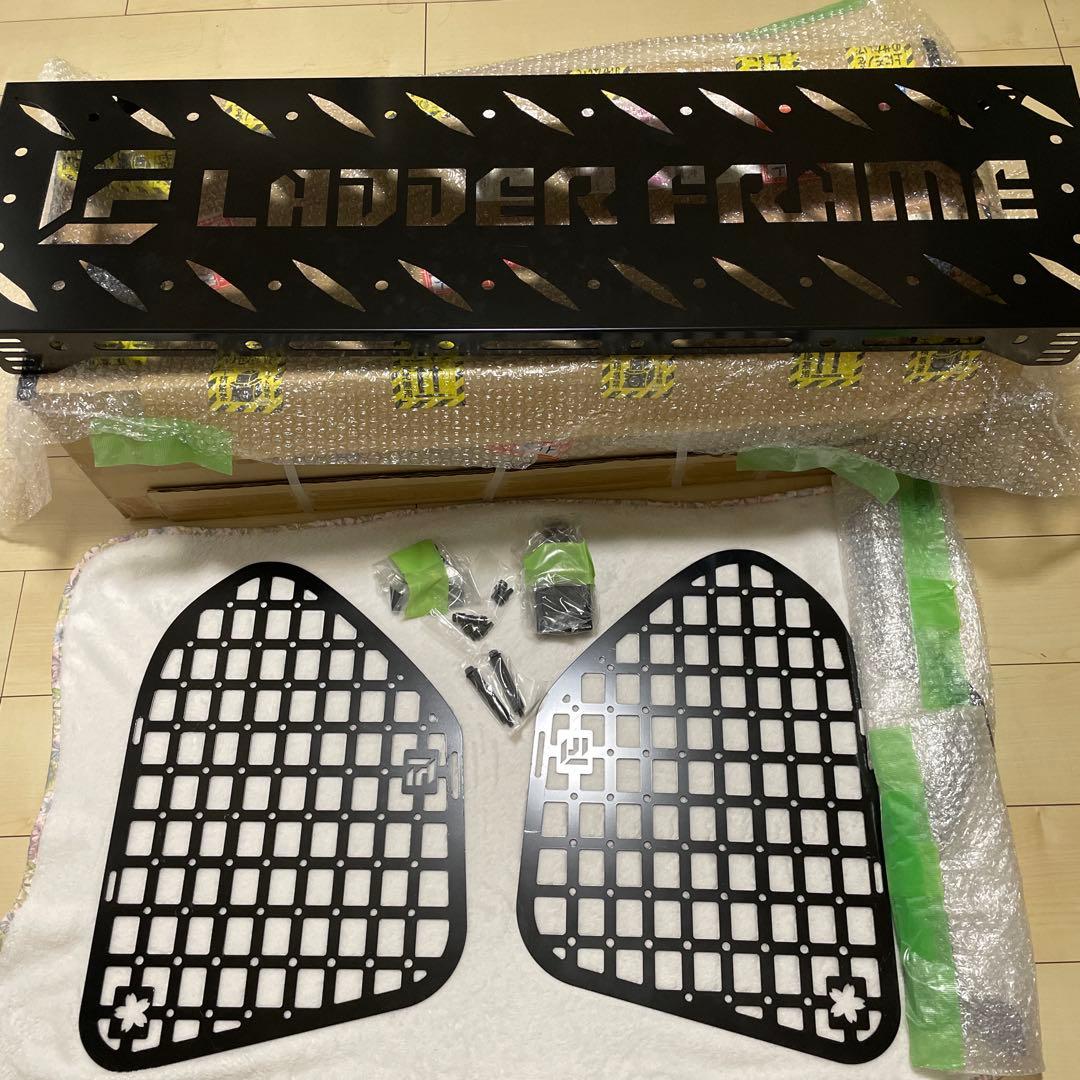 ラダーフレーム　プラド150後期　インナーメッシュラック&リアラックセット