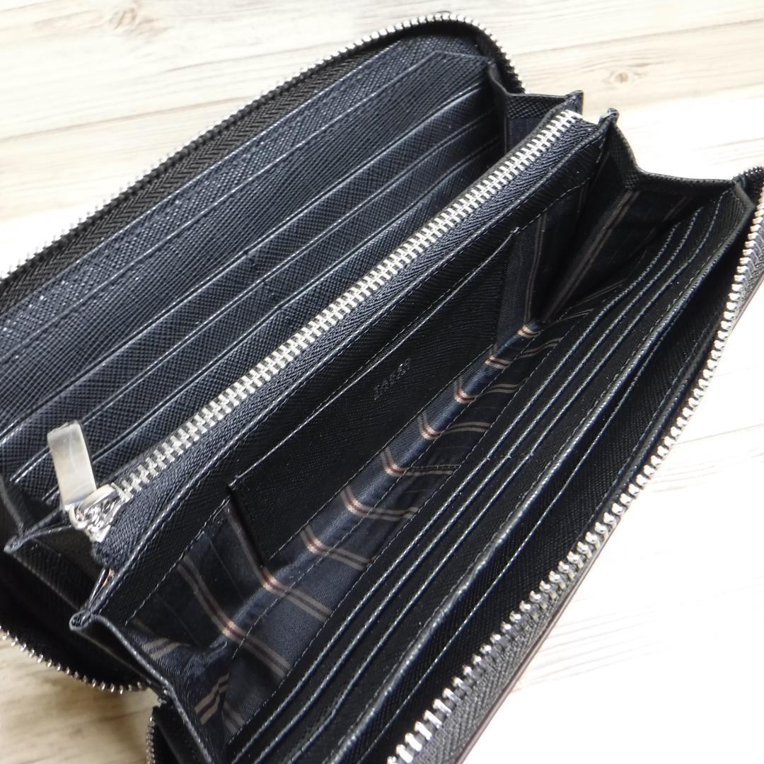 タケオキクチ 定価2万2000円 ラウンドファスナー長財布 牛革 カード13枚