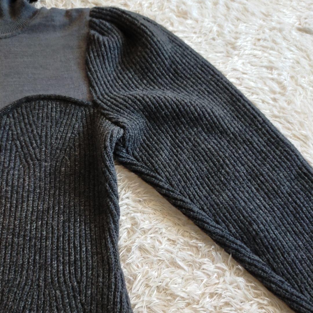 FETICO フェティコ パフスリーブニット タートルネック ブラック