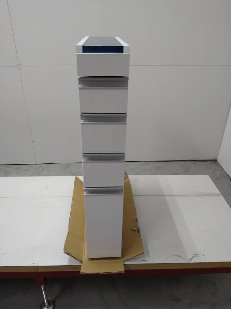 60612 光沢仕上げダブルステンすき間ロータイプ　ホワイト　幅15