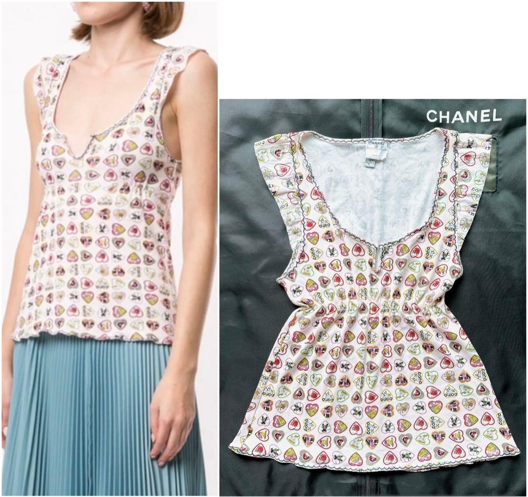 ♡CHANEL♡シャネル バレンタイン 限定 キャミソール トップス ハート