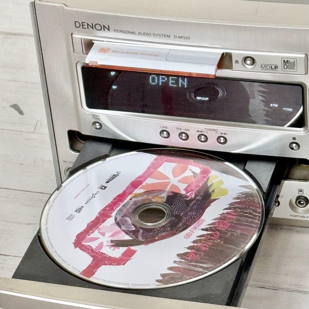 DENON「D-MG33」ラピシアシリーズ CD・MDコンポ