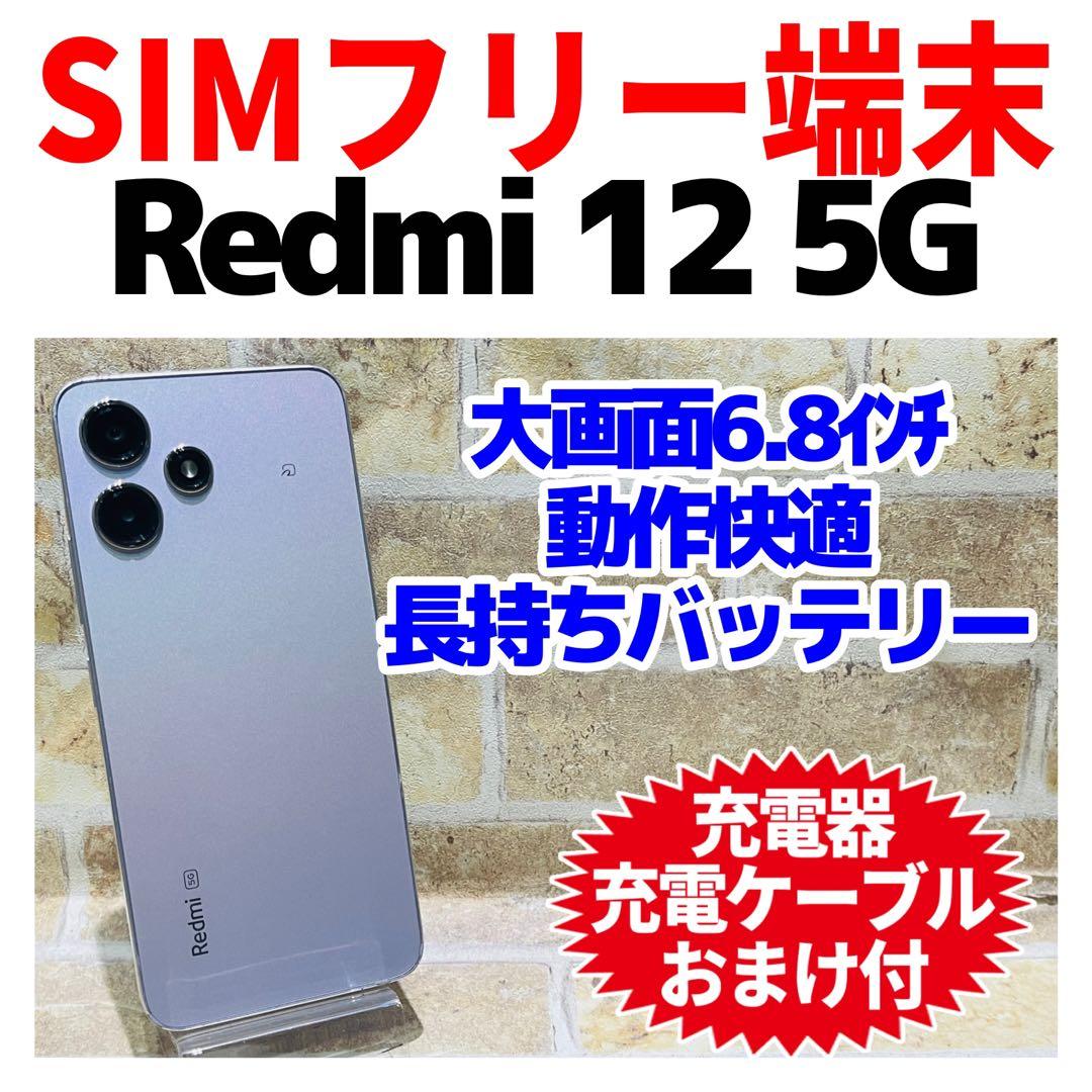 SIMフリー Xiaomi Redmi 12 5G 128GB ポーラーシルバー