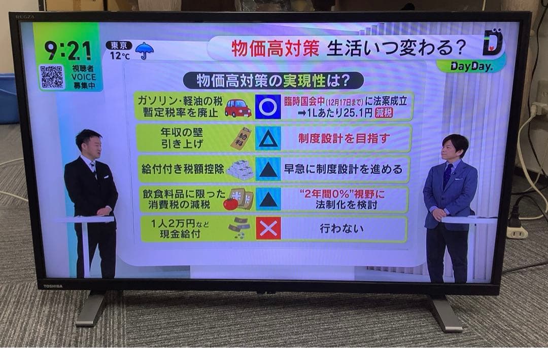 YouTube対応 東芝 REGZA 32インチ液晶テレビ 32V34 21年製