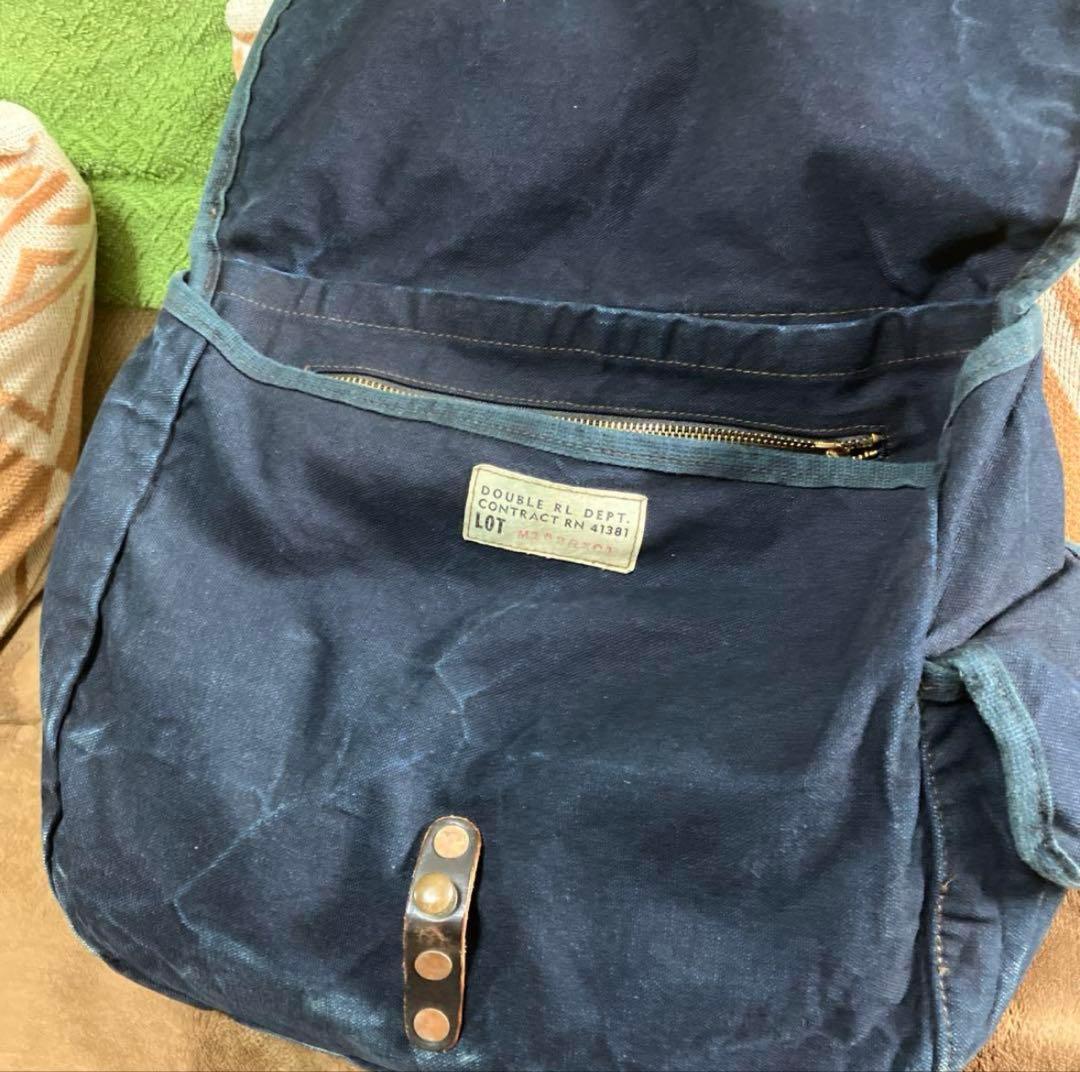 double RL メッセンジャーバッグ　キャンバス