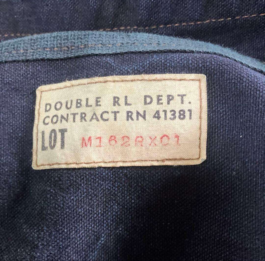 double RL メッセンジャーバッグ　キャンバス