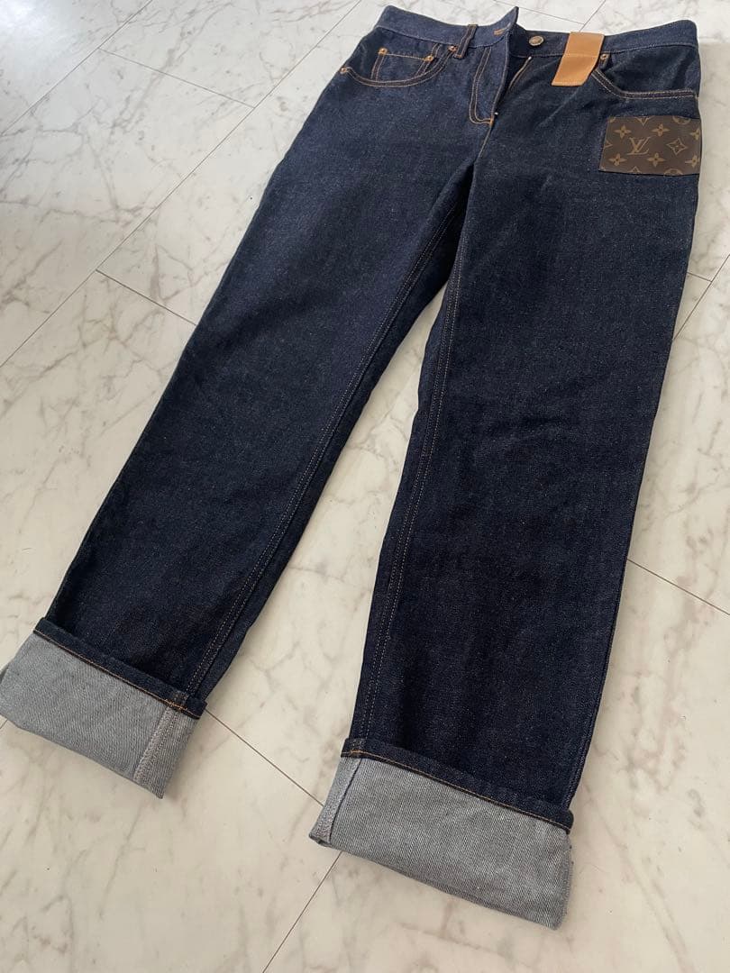 超美品Louis Vuitton ストレートデニム