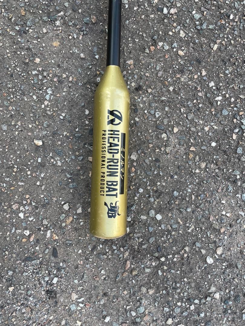 ミノルマン　 ヘッドラントレーニングバット ゴールド