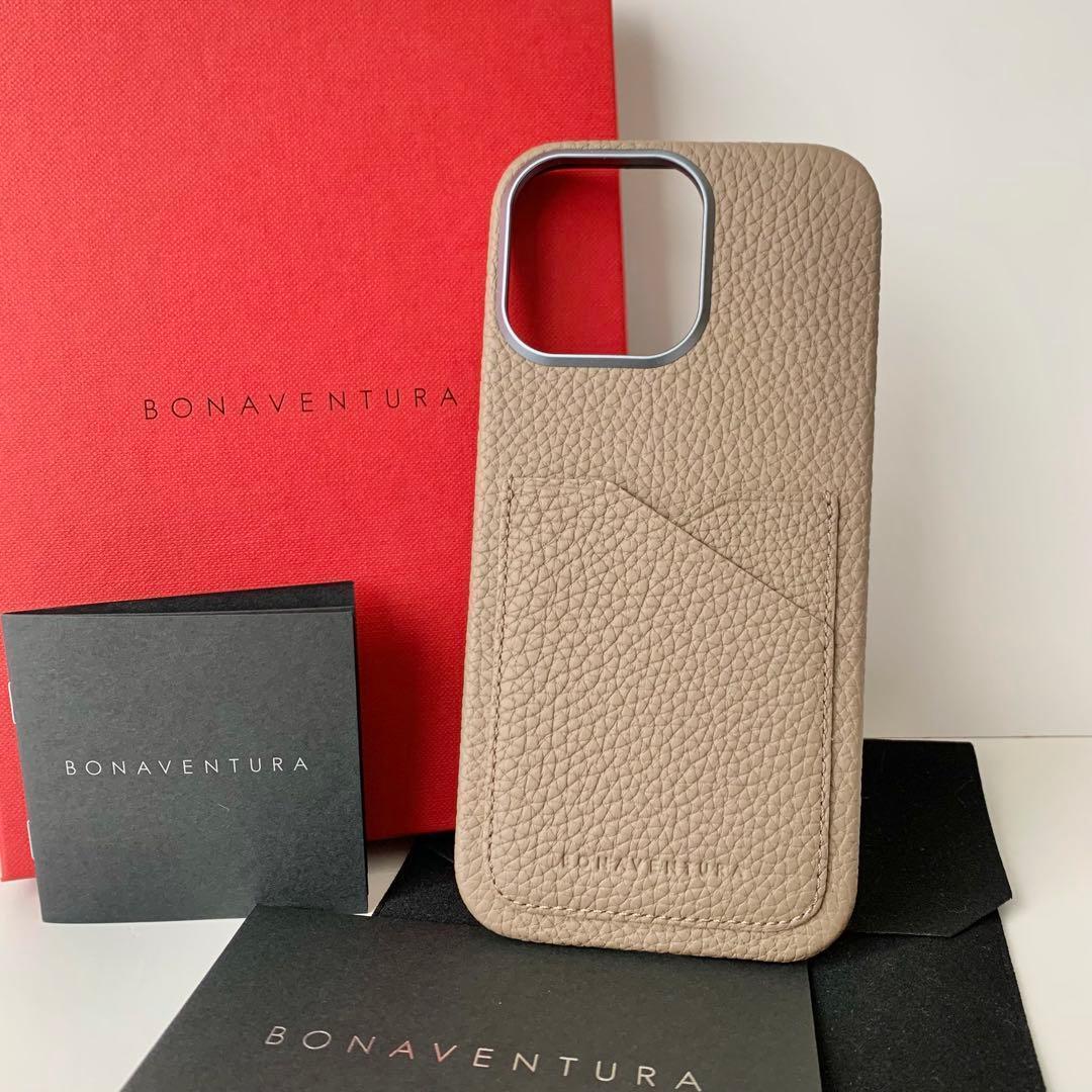 【BONAVENTURA】iPhoneケース 16 ProMAX エトープ　新品