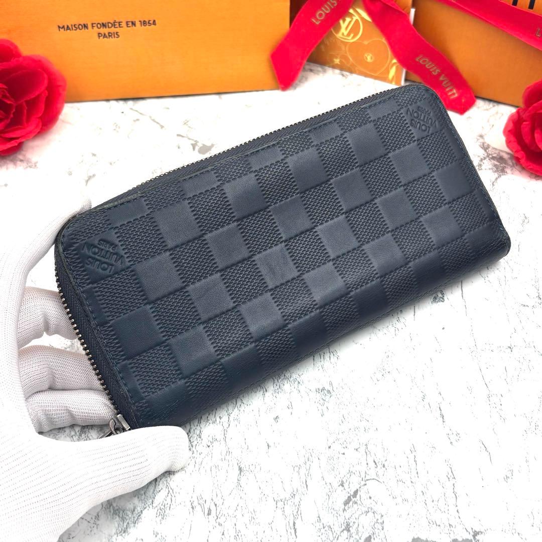 【極美品】 ルイヴィトン ダミエ アンフィニ ヴェルティカル 長財布