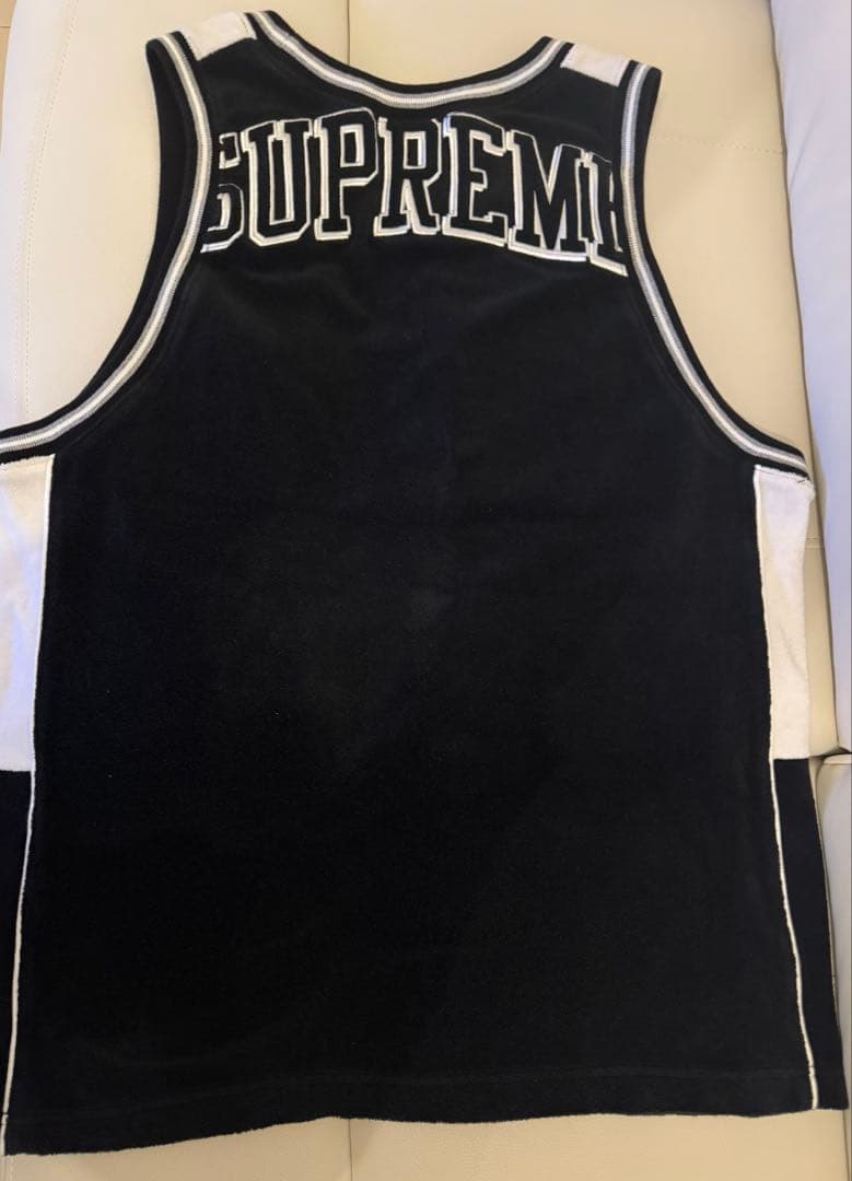 【超希少】supreme タンクトップ ゲームシャツ サイズM 黒 21年SS