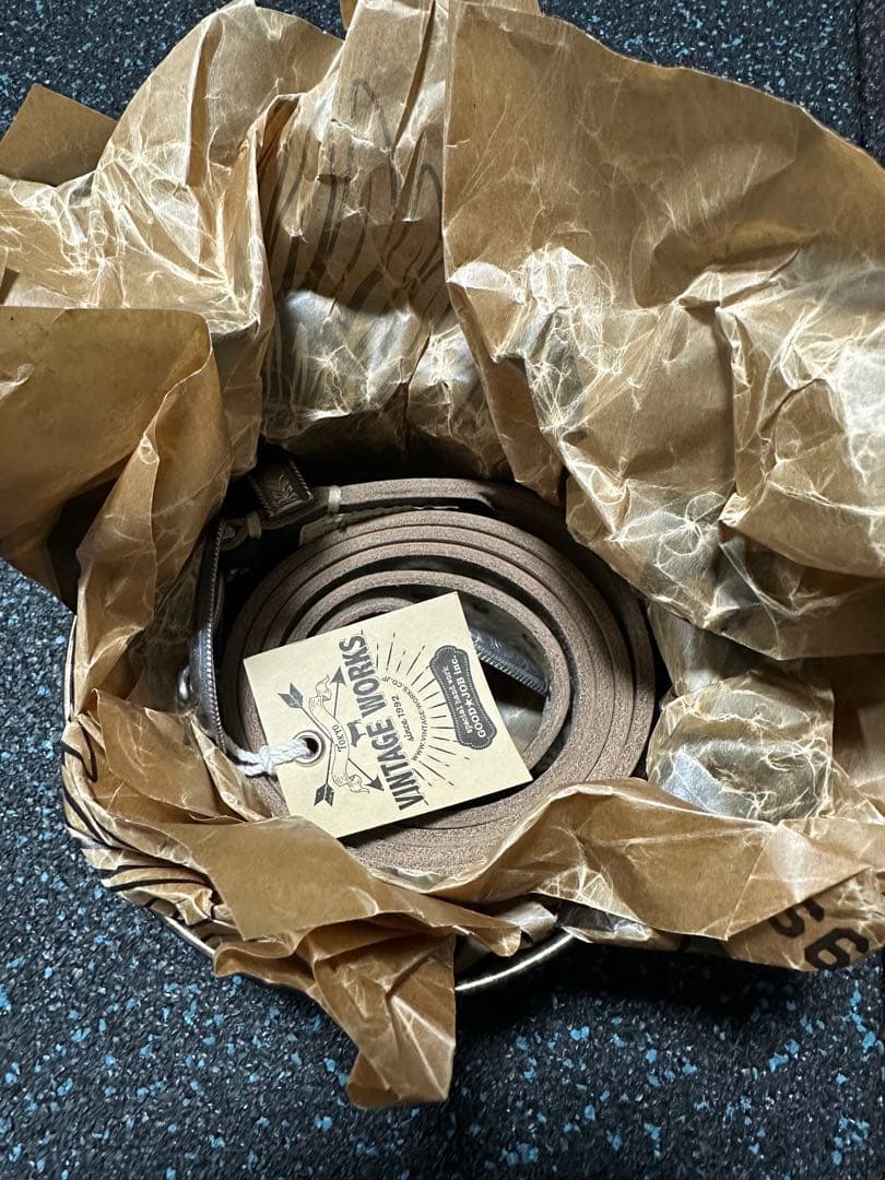 VINTAGE WORKS ブラック ベルト　DH5744 CH-7