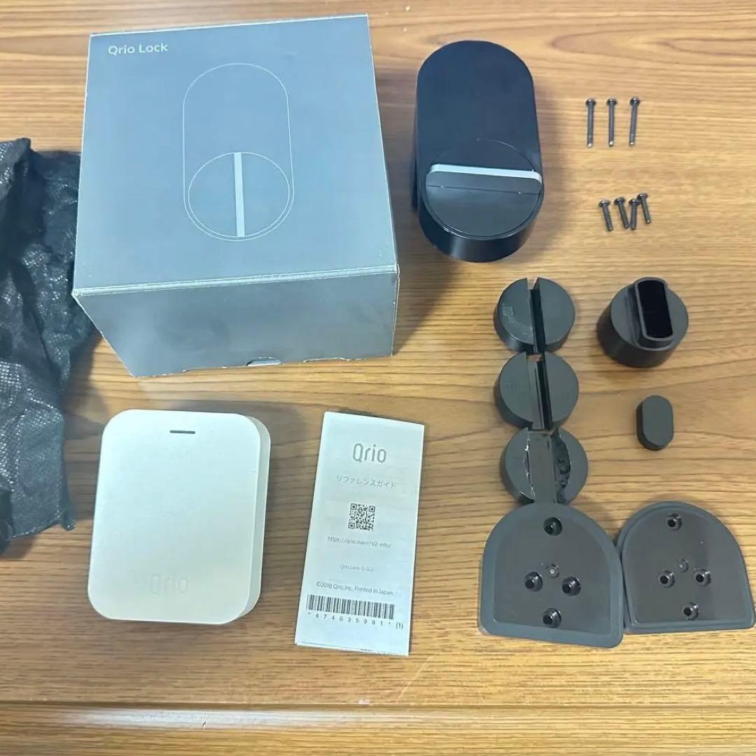 Qrio Lock 動作品 ブラック Q-SL2 Qrio hub付き