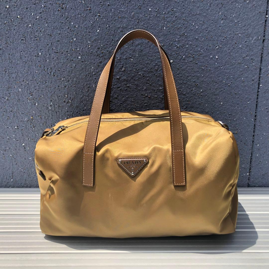 PRADA ミニボストンバッグ ※ショルダーストラップ欠品