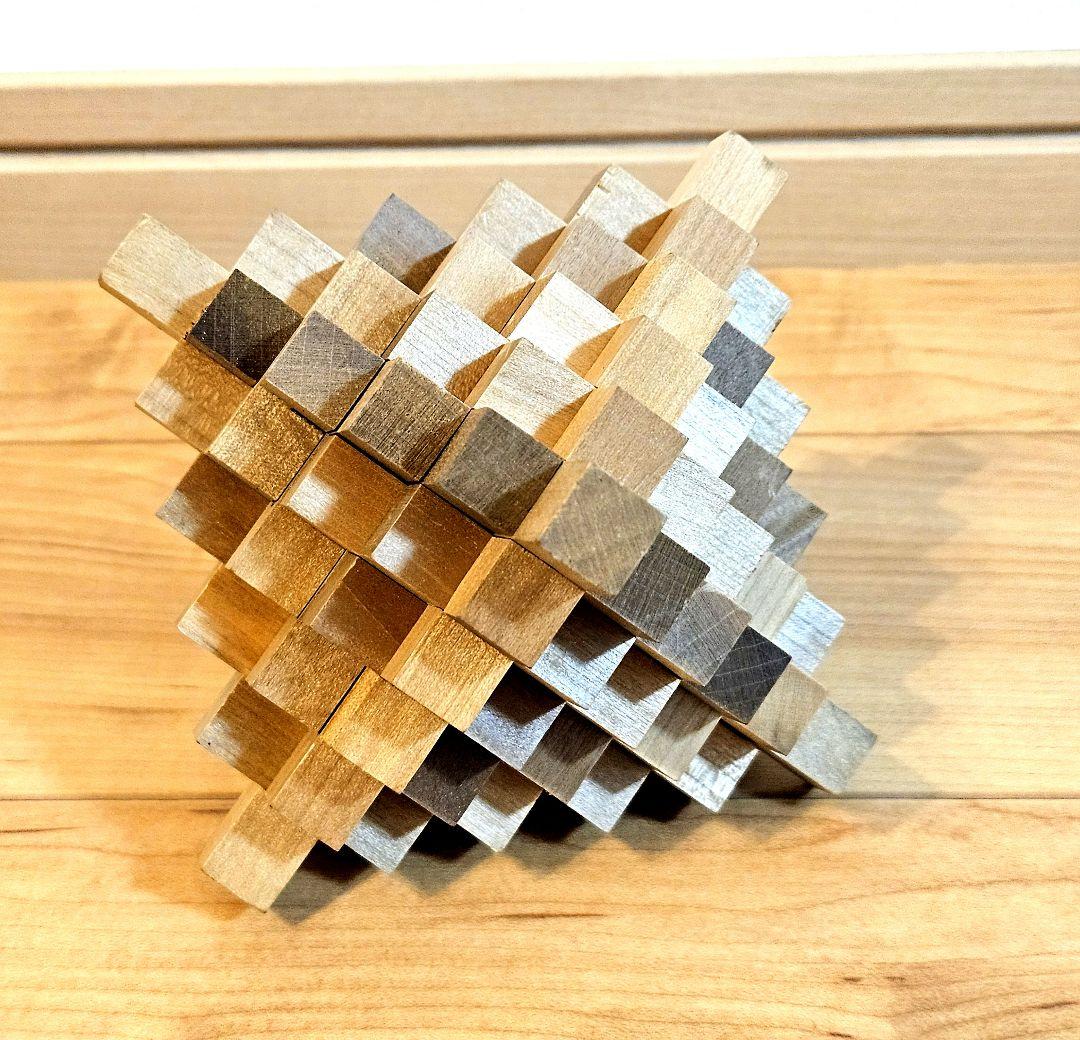 山中組木工房　51本型組木 釘を使用しない木組みパズル