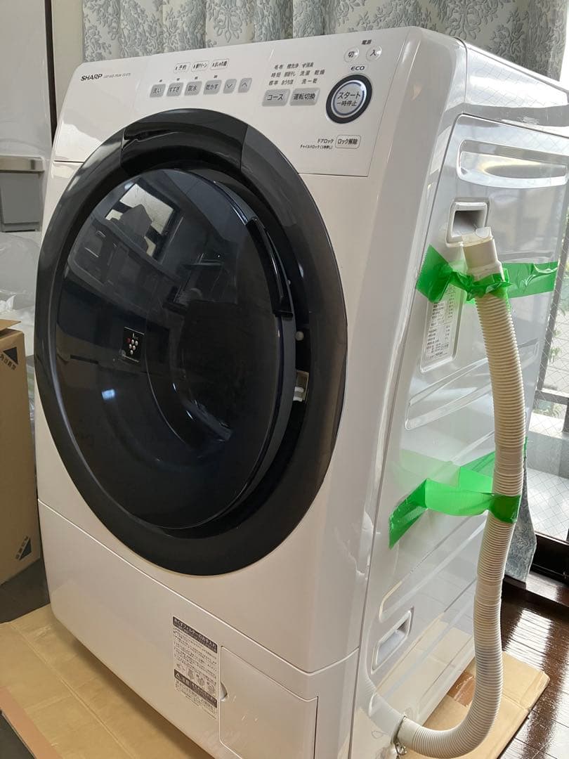 シャープ ES-S7D-WL ドラム式洗濯乾燥機 2019年製