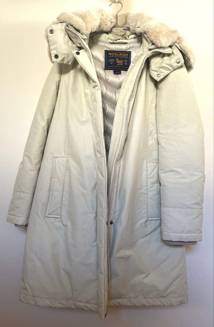 WOOLRICH ウールリッチ ホワイト ロング ダウン S