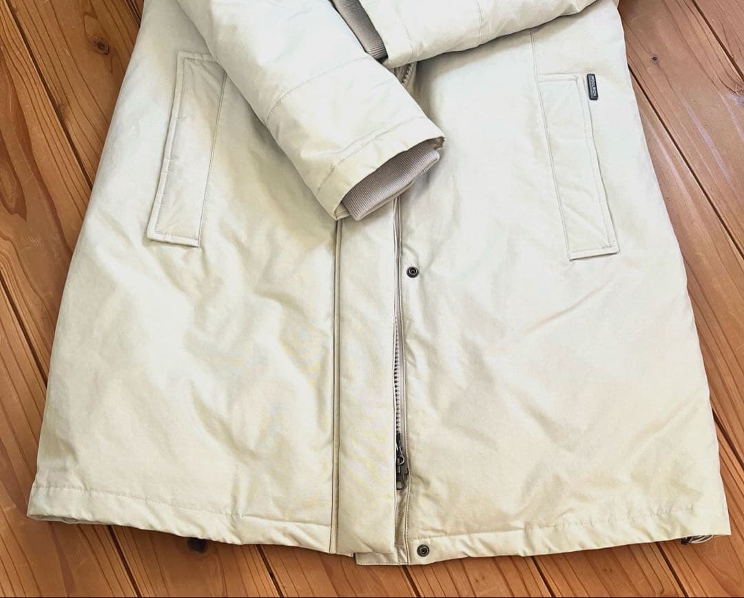 WOOLRICH ウールリッチ ホワイト ロング ダウン S