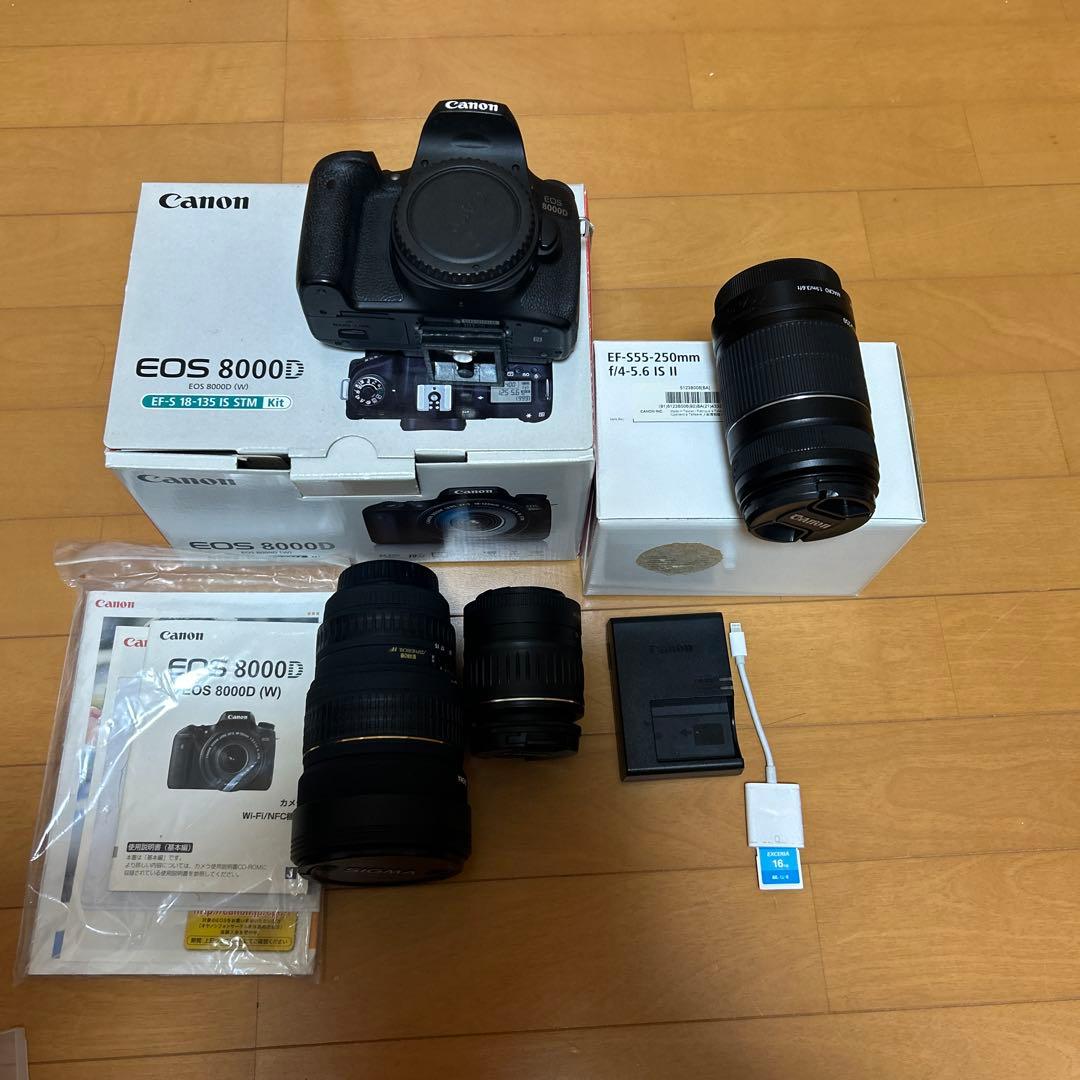 Canon EOS 8000D レンズ3本セット