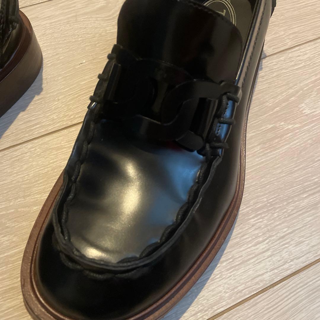 TOD'S ブラックローファー　37.5
