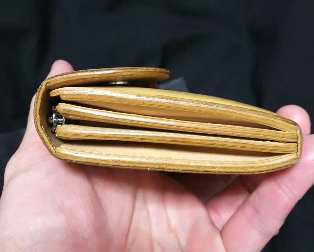 ワイルドスワンズ 長財布 wave サドルナチュラル 状態○