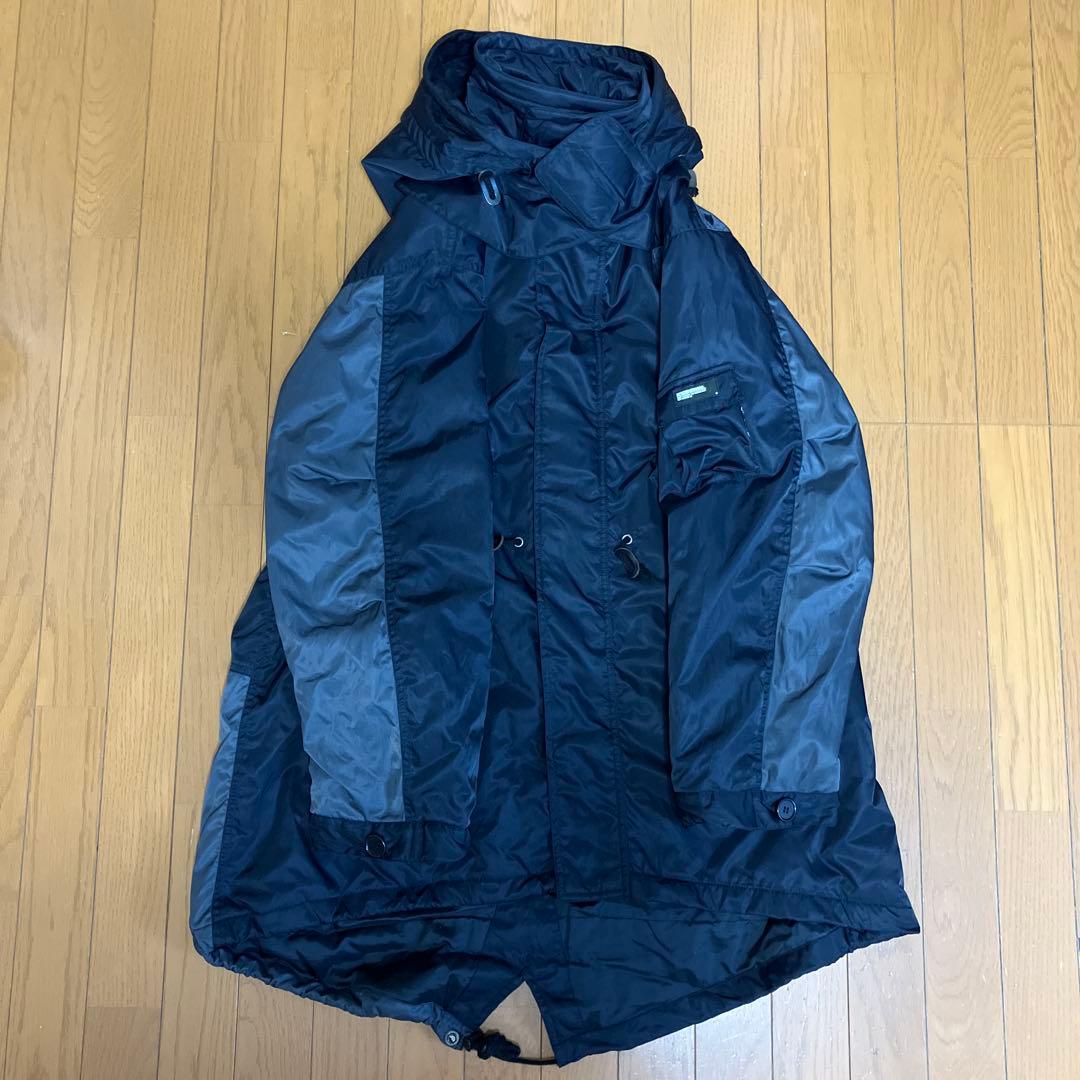 【レア】neighborhood ナイロンモッズコート フィッシュテイルブラック