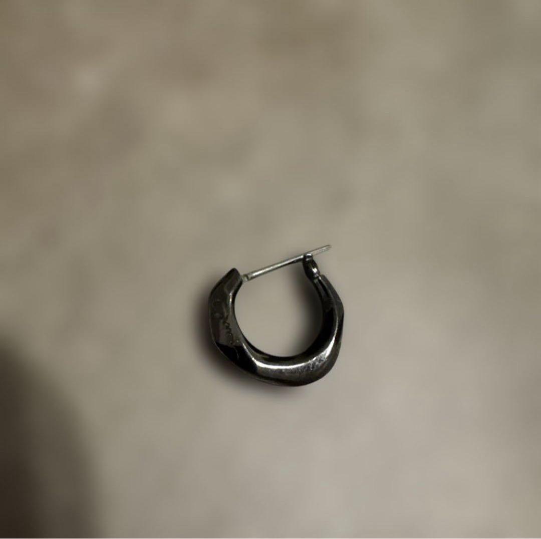 【GARNI】Crockery Pierce - BLACK / 左耳用