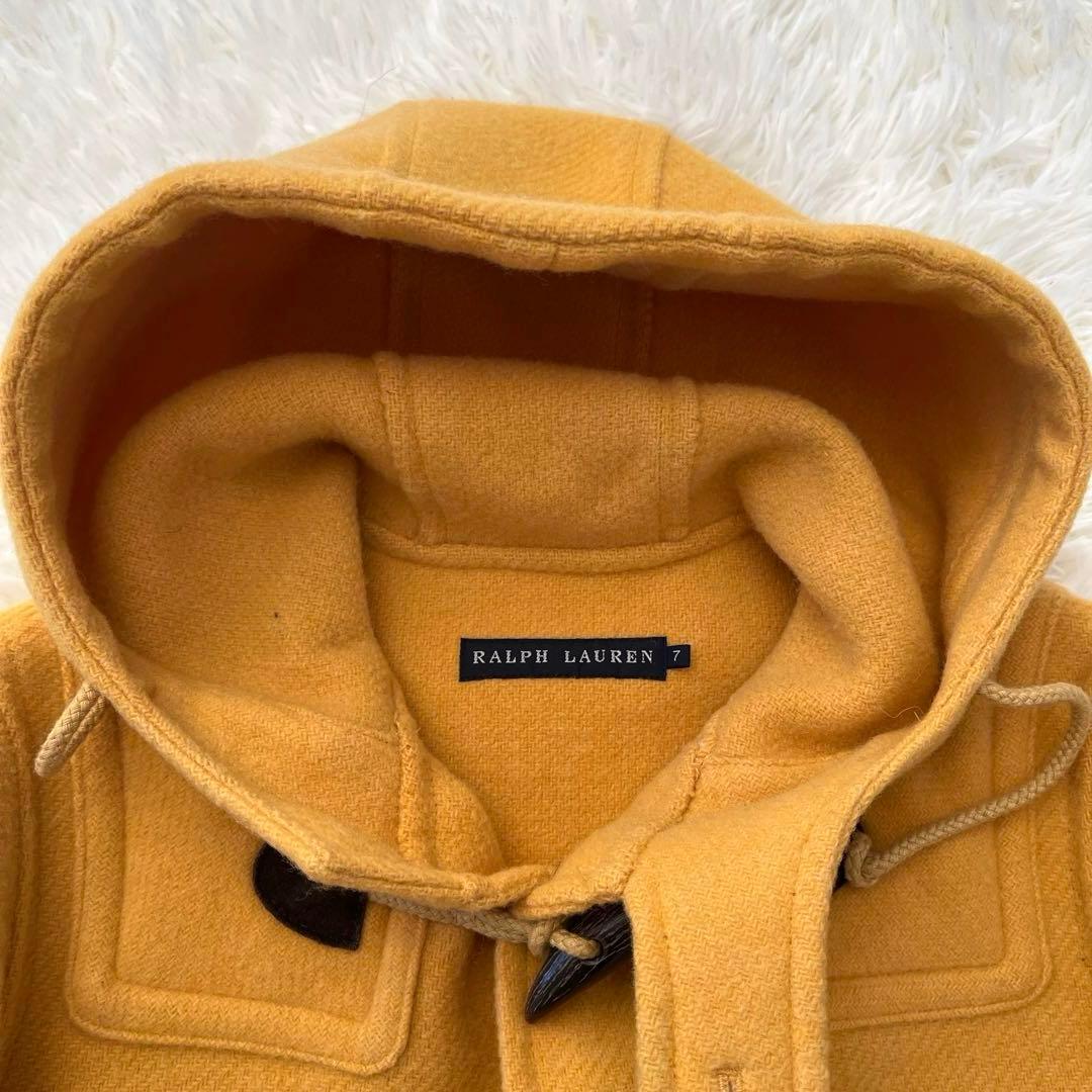 ラルフローレン レディース ダッフルコート ロング丈 フード付 イエロー黄