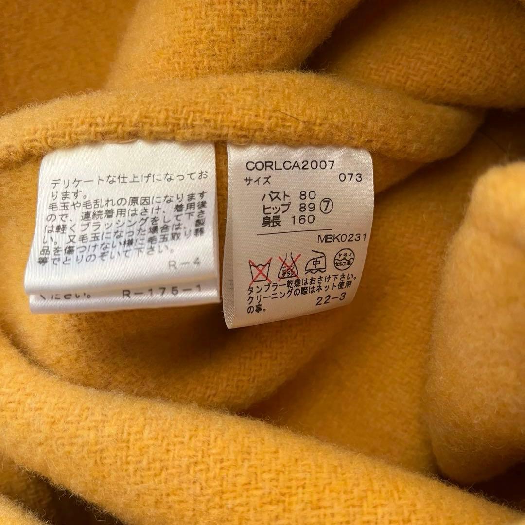 ラルフローレン レディース ダッフルコート ロング丈 フード付 イエロー黄