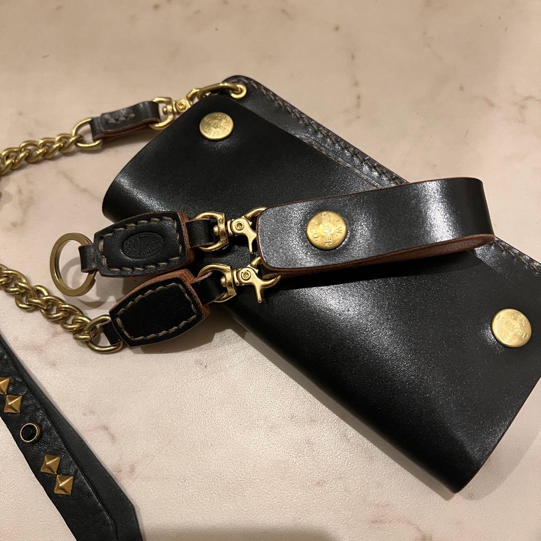 キーチェーン　キーリング　ウォレットチェーン真鍮 トラッカーウォレット