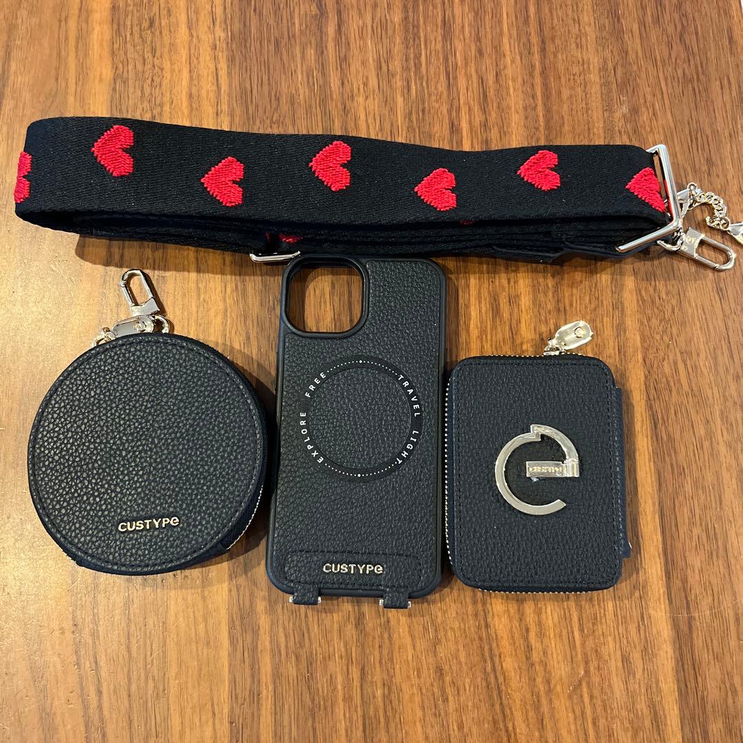 CUSTYPE iPhone 13 スマホケース　財布&ポーチ　ショルダー付き