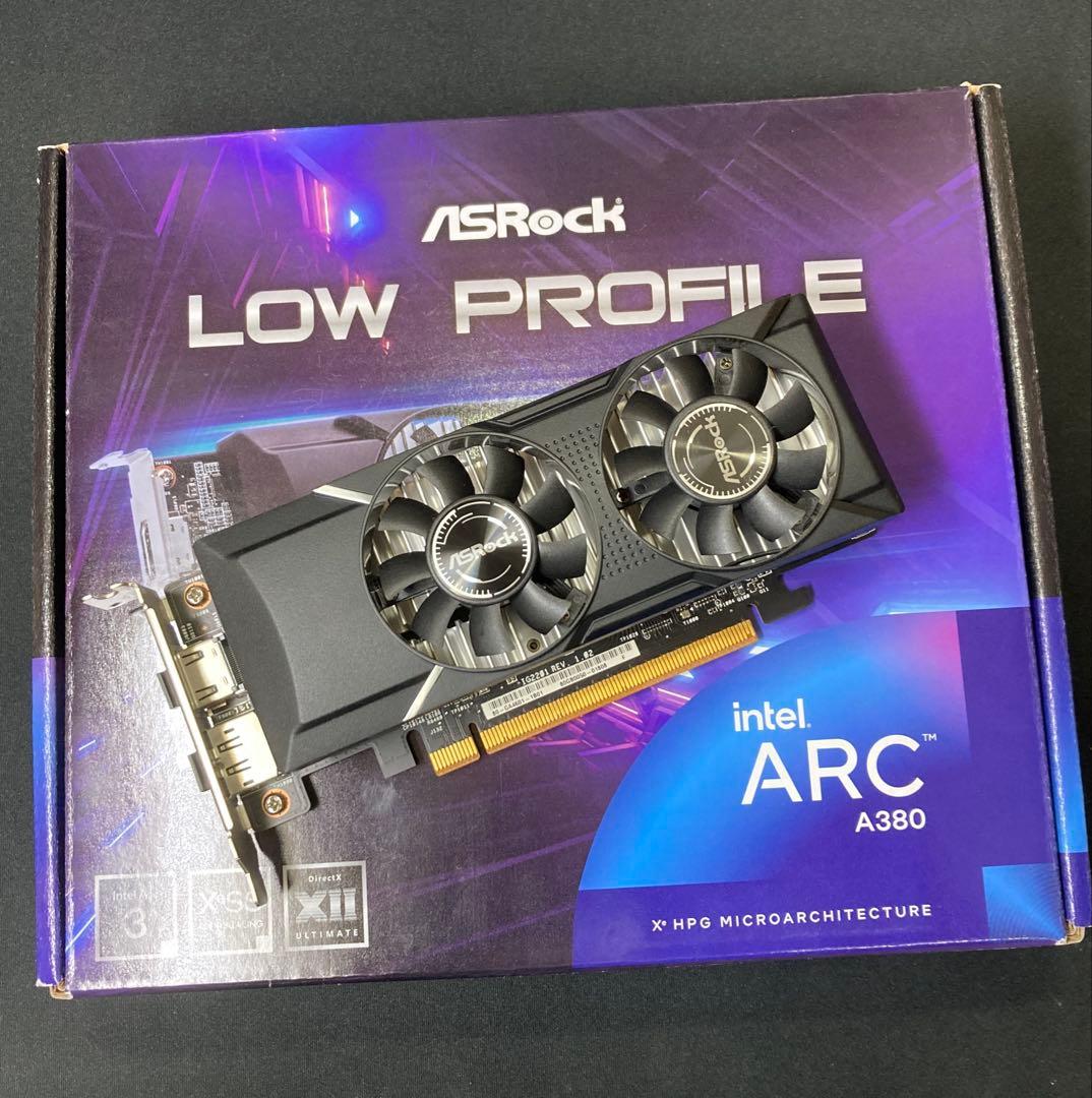 グラフィックボード・グラボ・ビデオカード ASRock Intel Arc A380 Low Profile 6GB