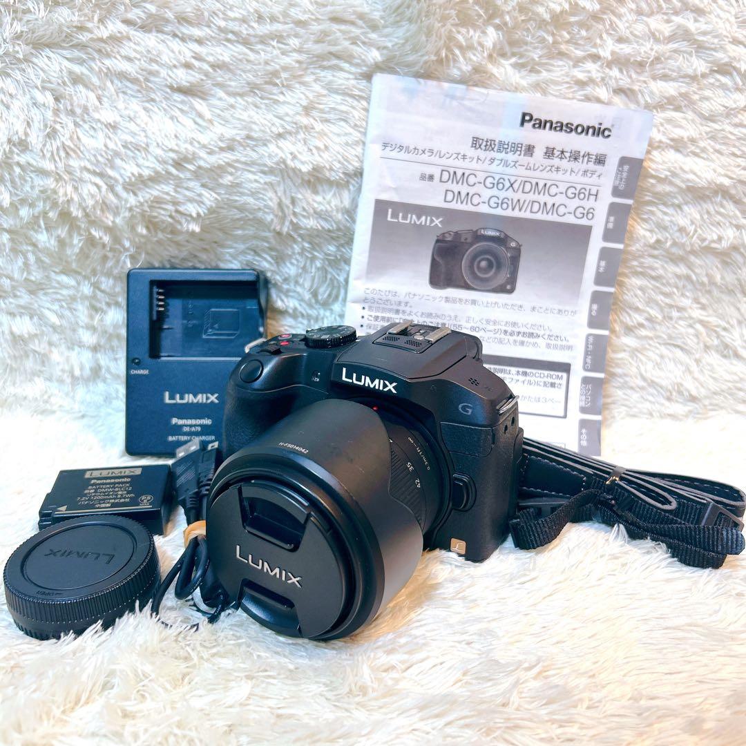 【美品】Panasonic LUMIX DMC-G6 Wi-Fi ミラーレス一眼