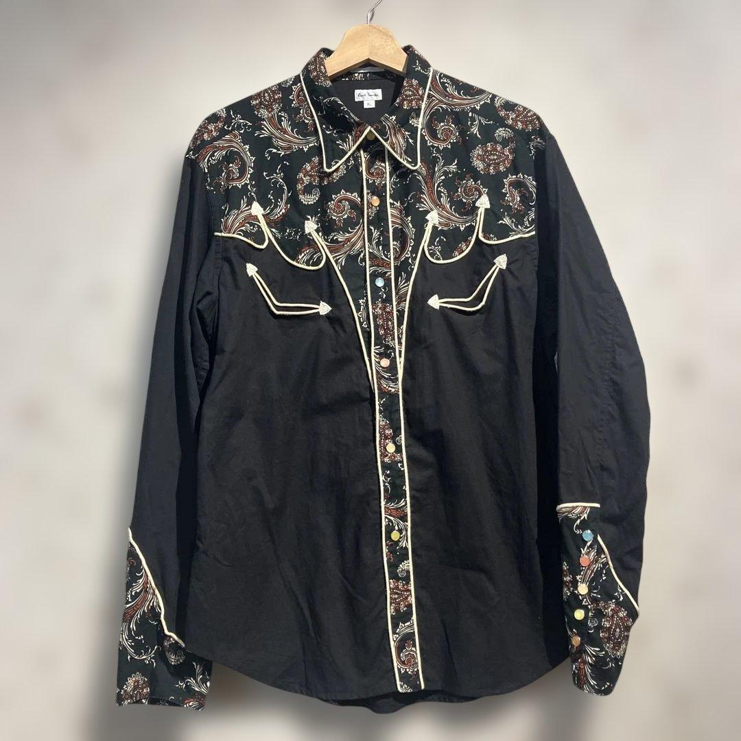 PAUL SMITH ペイズリー柄ウエスタンシャツ　ポールスミス　アーカイブ