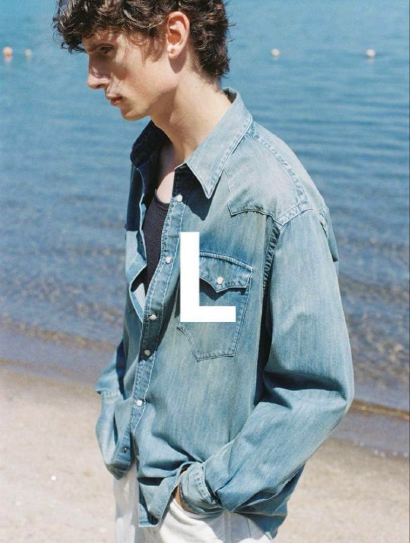 LIDNM Denim Western Shirt Lサイズ