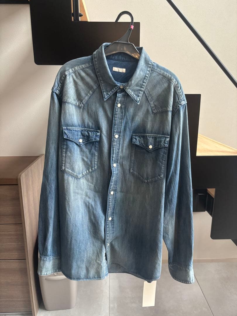 LIDNM Denim Western Shirt Lサイズ