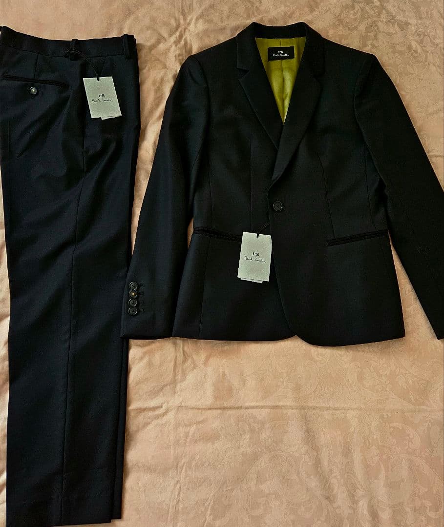 【タグ付き】paul smith セットアップスーツレディース黒無地M