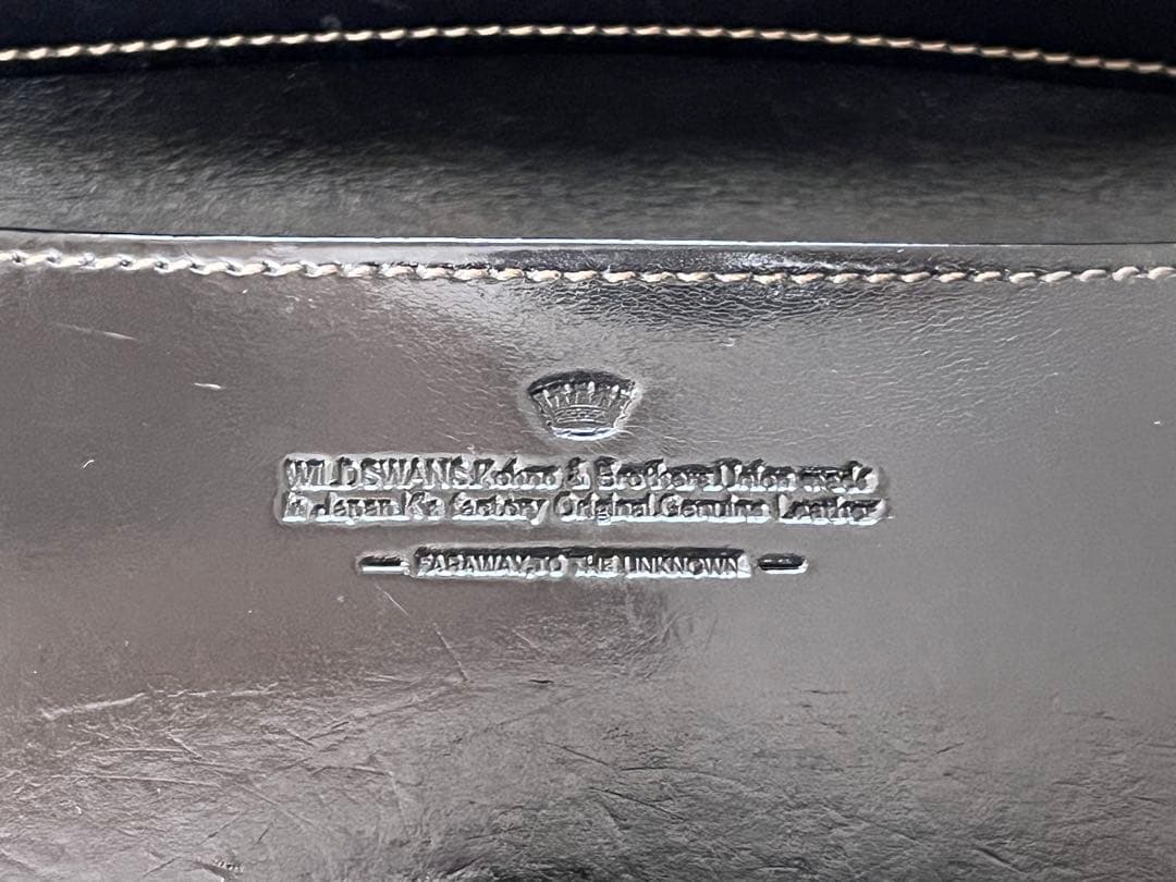 【WILDSWANS】　wave ウェイブ　旧ロゴ　王冠ロゴ　マリン　サドル