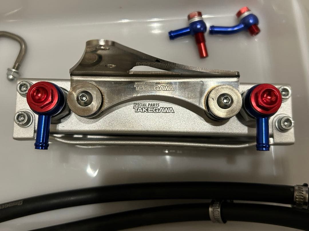 TAKEGAWA オイルクーラー アルミ製 コンパクト