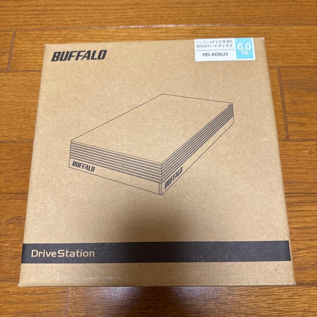 Buffalo 外付けHDD 6TB HD-AD6U3
